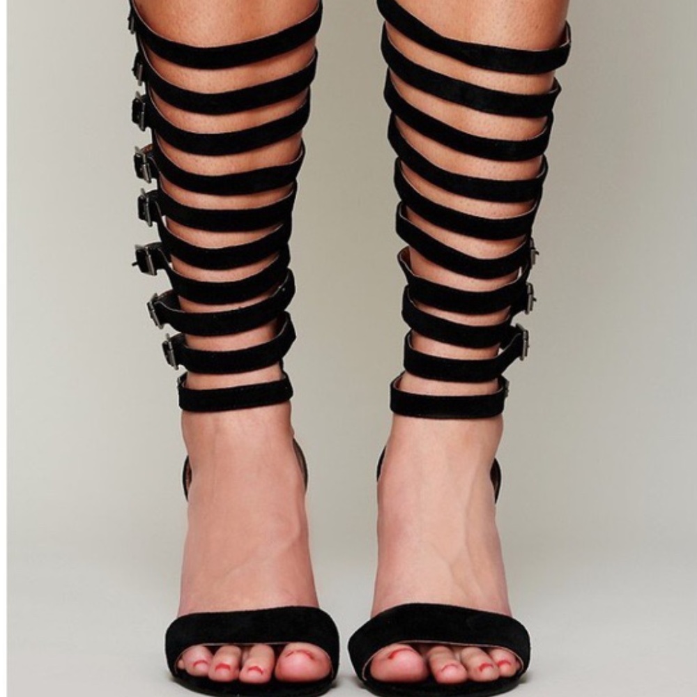 Jeffrey Campbell Mid-Calf Strappy Sandal